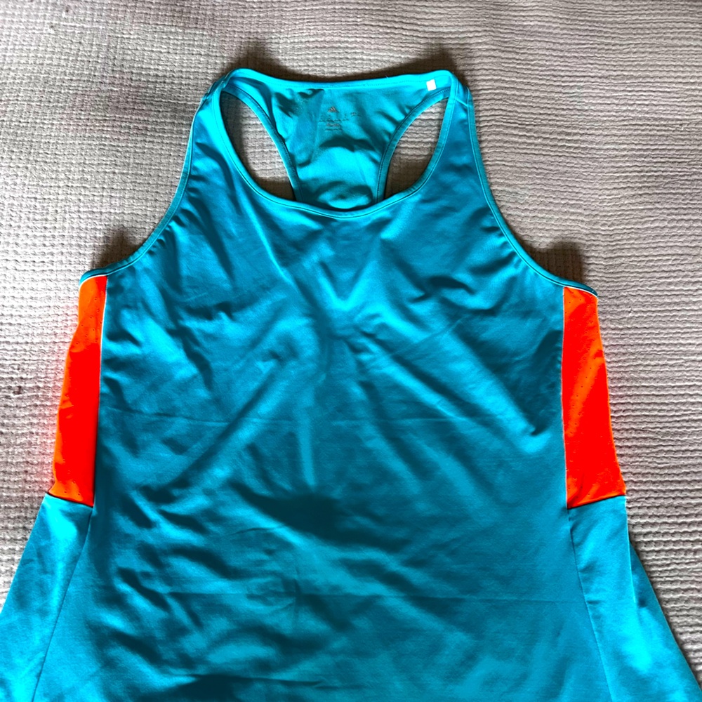 Adidas Teal and Orange Tank Top